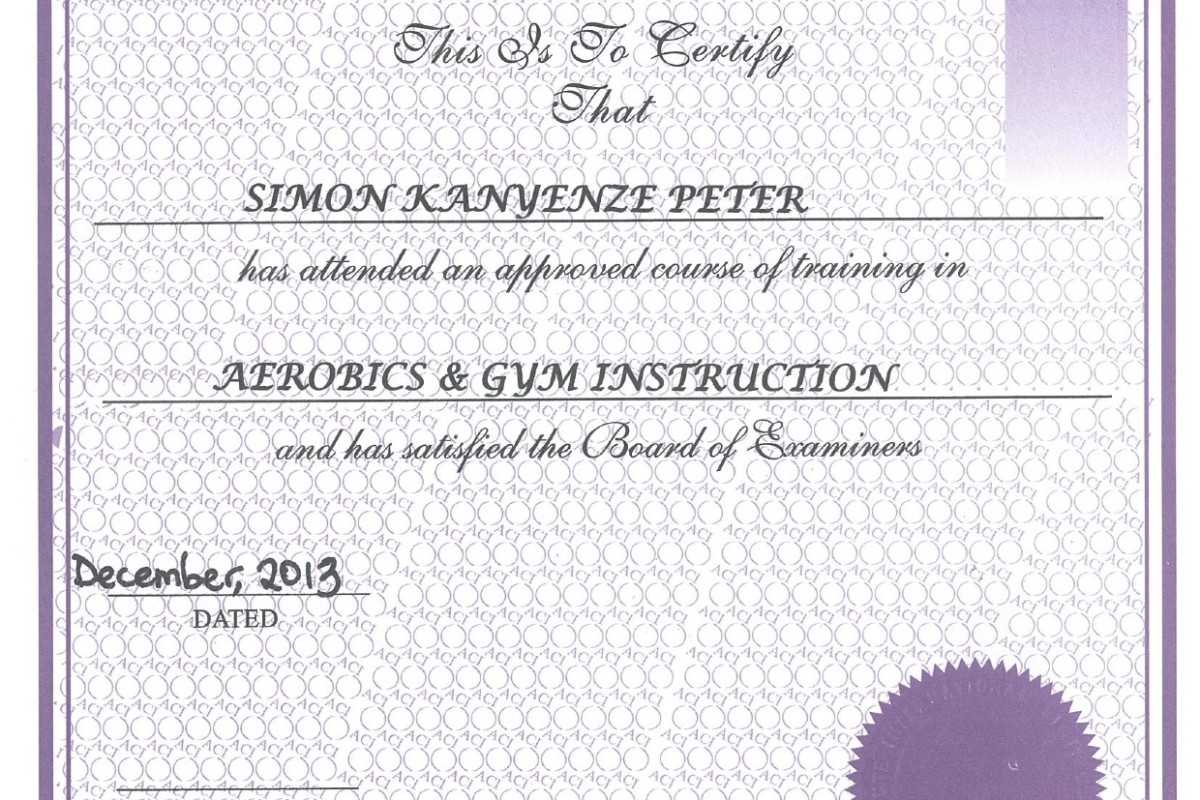 Simon graduates with Diploma in Fitness